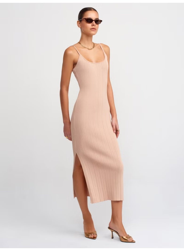 Dilvin Ribbed Knit Dress - Image 1